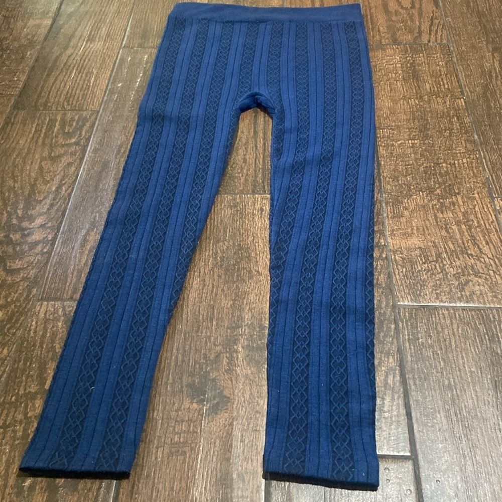10/$50 Time & Tru Women’s Navy Blue Textured Thermal Leggings Stretch XXXL (22)